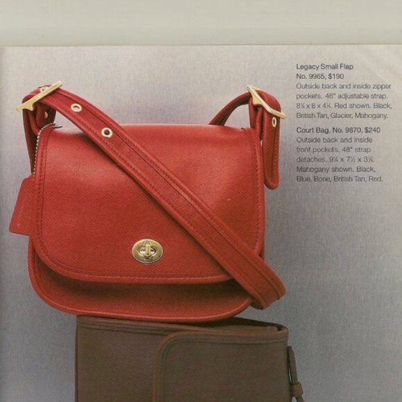 Vintage Coach Legacy Small Flap No. 9965 - Black Leather - Picture 11 of 11